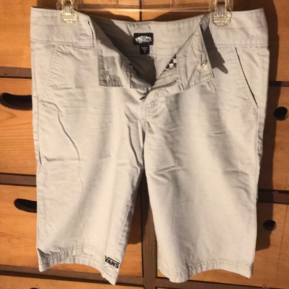 VANS Board Short Khaki Sz 9 Black White lining - Picture 4 of 6